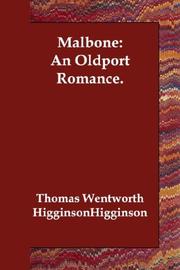Cover of Malbone by Thomas Wentworth Higginson