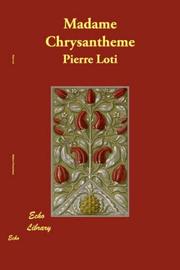 Front cover of Madame Chrysantheme by Pierre Loti