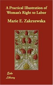 Front cover of A practical illustration of "Woman's right to labor" by Marie Elizabeth Zakrzewska