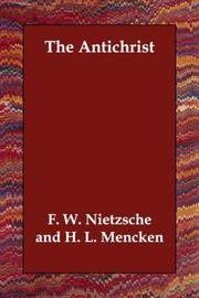 Cover of Der Antichrist by Friedrich Nietzsche