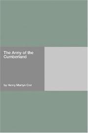 Front cover of The Army of the Cumberland by Henry Martyn Cist