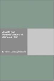 Front cover of Annals and Reminiscences of Jamaica Plain by Harriet Manning Whitcomb