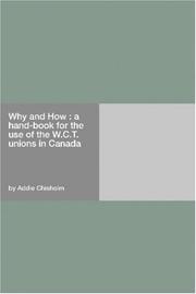 Cover of Why and how by Addie Chisholm