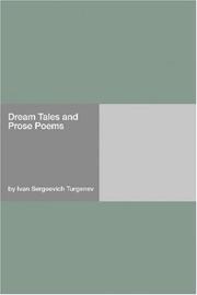 Front cover of Dream Tales and Prose Poems by Ivan Sergeevich Turgenev