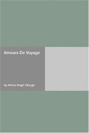 Cover of Amours de voyage by Arthur Hugh Clough