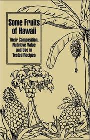 Front cover of Some Fruits of Hawaii by Carey D. Miller