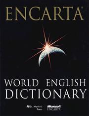 Front cover of Encarta world English dictionary by Anne H. Soukhanov