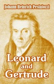 Cover of Lienhard und Gertrud by Johann Heinrich Pestalozzi