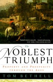 Cover of The noblest triumph by Tom Bethell