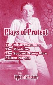 Cover of Plays of protest by Upton Sinclair