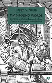 Cover of Time Bound Words by Peggy A. Knapp