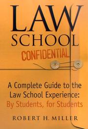 Cover of Law school confidential by Robert H. Miller