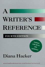 Cover of Writer's Reference (with 1999 MLA Update) by Diana Hacker