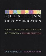 Front cover of Questions of communication by Rob Anderson