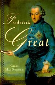 Cover of Frederick the Great by Giles MacDonogh