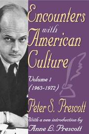 Front cover of Encounters with American culture by Peter S. Prescott