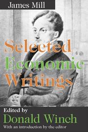 Cover of Selected economic writings by James Mill