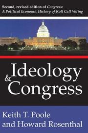 Cover of Ideology and Congress by Keith T. Poole