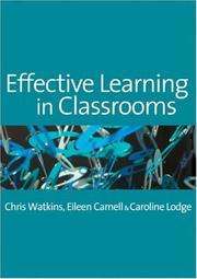 Cover of Effective learning in classrooms by Chris Watkins
