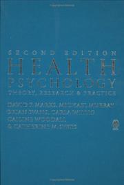 Cover of Health psychology by David F. Marks