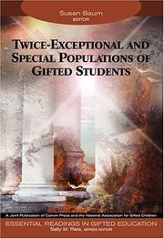 Front cover of Twice-exceptional and special populations of gifted students by Susan Baum