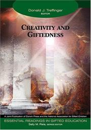 Front cover of Creativity and giftedness by Donald J Treffinger