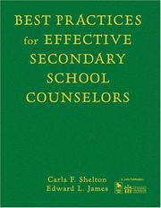 Cover of Best Practices for Effective Secondary School Counselors by Carla F. Shelton