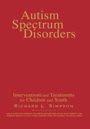 Cover of Autism spectrum disorders by Simpson, Richard L.