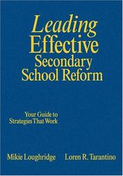 Front cover of Leading effective secondary school reform by Mikie Loughridge