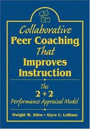 Cover of Collaborative peer coaching that improves instruction by Dwight William Allen