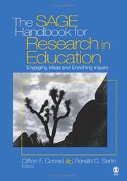 Cover of The Sage handbook for research in education by Clifton Conrad