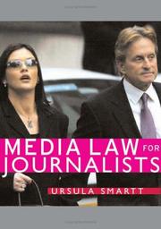 Cover of Media Law for Journalists by Ursula Smartt