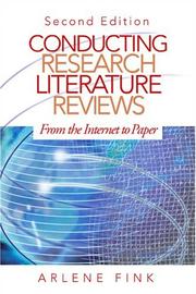 Cover of Conducting research literature reviews by Arlene Fink