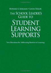 Front cover of The School Leader's Guide to Student Learning Supports by Howard S. Adelman