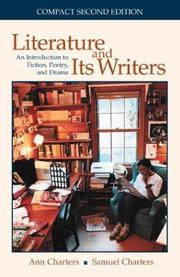 Front cover of Literature and its writers by Ann Charters
