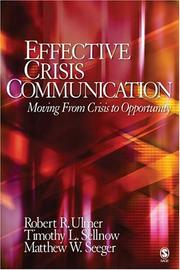 Cover of Effective crisis communication by Robert R. Ulmer