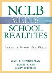 Cover of NCLB Meets School Realities by Gail L. Sunderman