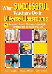 Cover of What successful teachers do in diverse classrooms by Neal A. Glasgow
