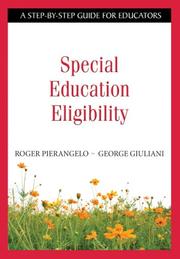 Cover of Special education eligibility by Roger Pierangelo