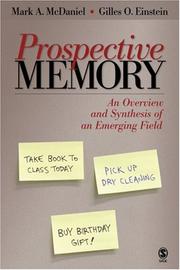 Cover of Prospective memory by Mark A. McDaniel