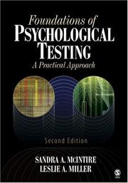 Front cover of Foundations of psychological testing by Sandra A. McIntire