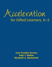 Front cover of Acceleration for gifted learners, K-5 by Joan F Smutny