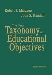 Front cover of The new taxonomy of educational objectives by Robert J. Marzano