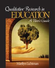 Cover of Qualitative research in education by Marilyn Lichtman