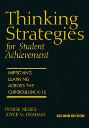 Front cover of Thinking strategies for student achievement by Denise D. Nessel