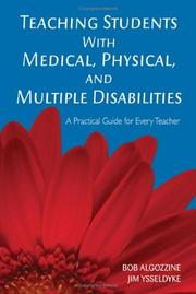 Front cover of Teaching Students With Medical, Physical, and Multiple Disabilities by Robert Algozzine