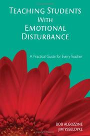 Front cover of Teaching Students With Emotional Disturbance by Robert Algozzine