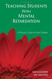 Front cover of Teaching Students With Mental Retardation by Robert Algozzine