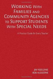 Front cover of Working With Families and Community Agencies to Support Students With Special Needs by Robert Algozzine