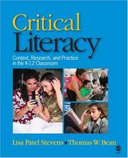 Cover of Critical literacy by Lisa Patel Stevens